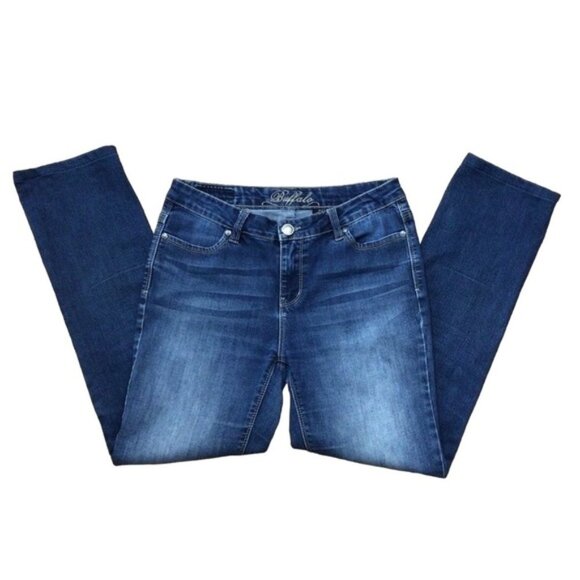 BUFFALO David Bitton jeans straight leg low rise stretchy soft denim size 4 - Picture 1 of 10
